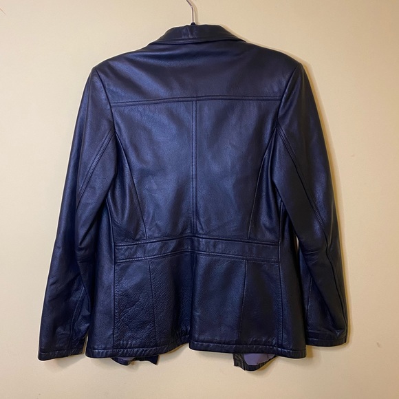 Wilson’s Leather Genuine Leather Black Button Down Women’s Jacket Size M - Picture 8 of 13